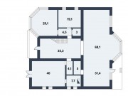 Продажа дома Лесной простор-3 735 м² Рублево-Успенское шоссе - 1 этаж - plan_1