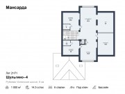 Аренда дома Шульгино-4 1000 м² Рублево-Успенское шоссе - Мансарда - plan_m